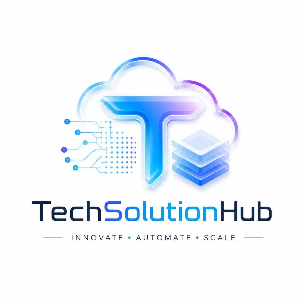 TechSolutionHub logo — Innovate, Automate, Scale